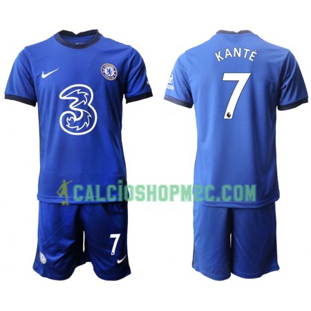 Chelsea Kante Bambino Maglia Prima 2020/2021 Manica Corta (+ Pantaloncini)